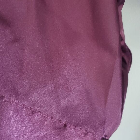 Davids Bridal Elegant Wine Color Women's Robe Plus Size 1x/2x - Picture 3 of 7